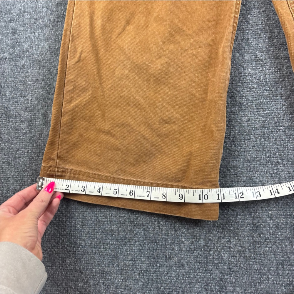 FRYE Women’s Camber Camel colored Canvas Wide Leg Pants size: 29 - Picture 9 of 13